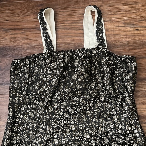 Vintage Y2K Womens Babydoll Sleeveless Blouse Whimsigoth Fairy Dark Acadamia XXL - Picture 2 of 8